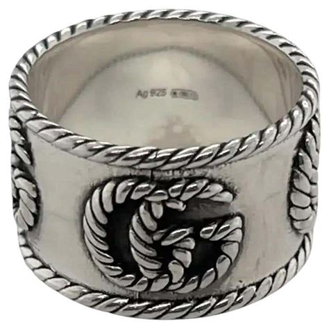 gucci ag 925 ring|Gucci AG 925 Silver Made in Italy Signature Design Ring.